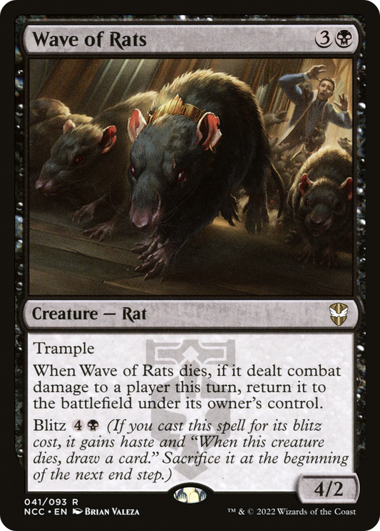Wave of Rats (NCC-041) - New Capenna Commander - Premium MTG Single from Wizards of the Coast - Just $2.03! Shop now at Game Crave Tournament Store