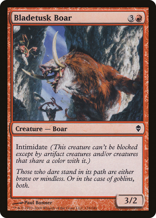 Bladetusk Boar (ZEN-118) - Zendikar Foil - Premium MTG Single from Wizards of the Coast - Just $0.25! Shop now at Game Crave Tournament Store