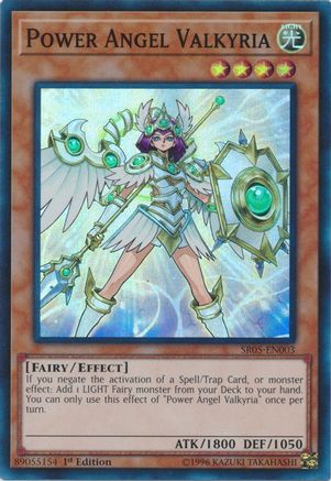 Power Angel Valkyria (SR05-EN003) - Structure Deck: Wave of Light 1st Edition - Premium Yugioh Single from Konami - Just $0.26! Shop now at Game Crave Tournament Store