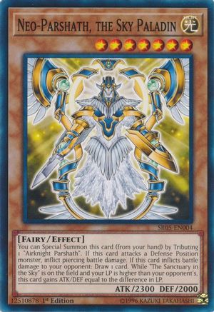 Neo-Parshath, the Sky Paladin (SR05-EN004) - Structure Deck: Wave of Light 1st Edition - Premium Yugioh Single from Konami - Just $0.08! Shop now at Game Crave Tournament Store