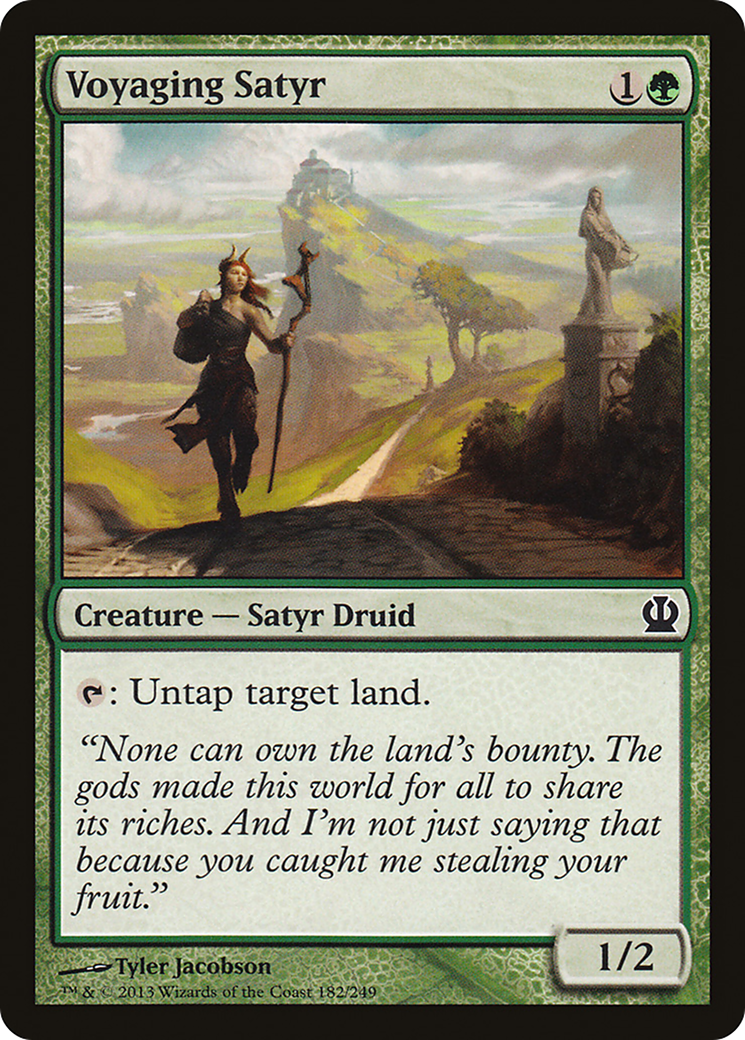 Voyaging Satyr (THS-182) - Theros - Premium MTG Single from Wizards of the Coast - Just $0.25! Shop now at Game Crave Tournament Store
