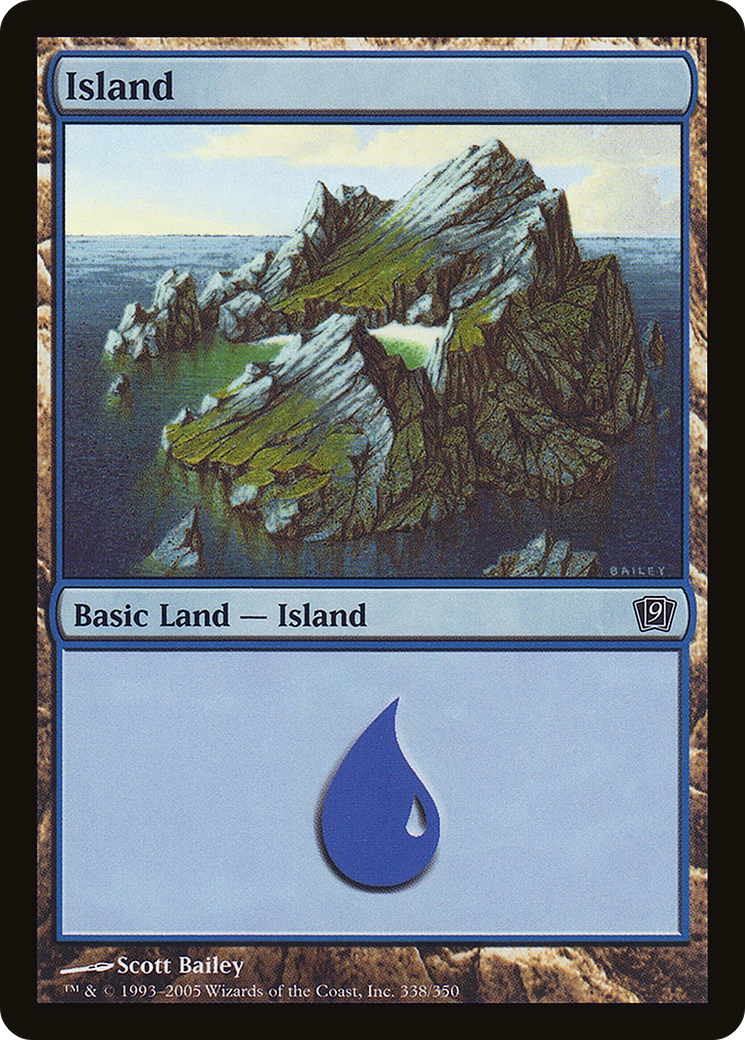 Island (9ED-338★) - Ninth Edition Foil - Premium MTG Single from Wizards of the Coast - Just $0.58! Shop now at Game Crave Tournament Store