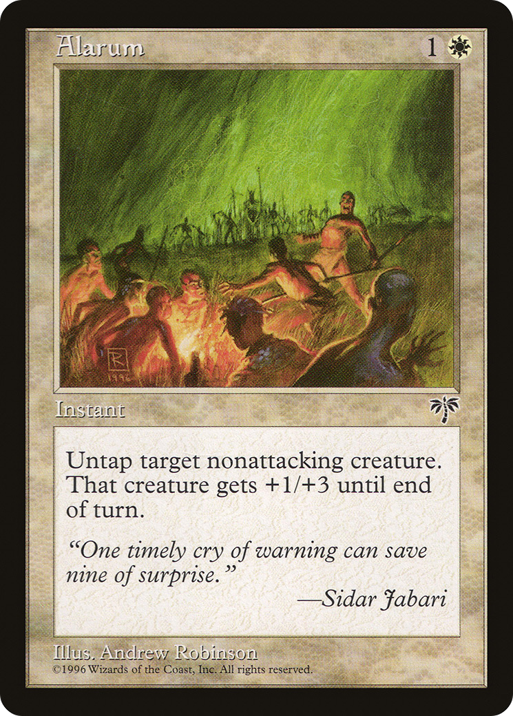 Alarum (MIR-002) - Mirage - Premium MTG Single from Wizards of the Coast - Just $0.08! Shop now at Game Crave Tournament Store