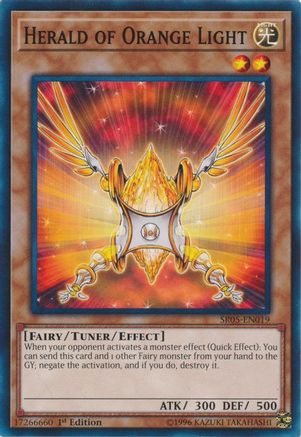 Herald of Orange Light (SR05-EN019) - Structure Deck: Wave of Light 1st Edition - Premium Yugioh Single from Konami - Just $2.91! Shop now at Game Crave Tournament Store