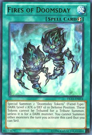 Fires of Doomsday (Green) (DL15-EN014) - Duelist League Promo Unlimited - Premium Yugioh Single from Konami - Just $0.18! Shop now at Game Crave Tournament Store