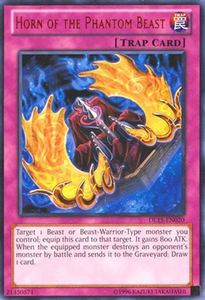 Horn of the Phantom Beast (Red) (DL15-EN020) - Duelist League Promo Unlimited - Premium Yugioh Single from Konami - Just $1.04! Shop now at Game Crave Tournament Store