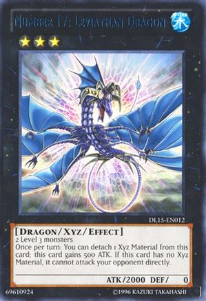 Number 17: Leviathan Dragon (Blue) (DL15-EN012) - Duelist League Promo Unlimited - Premium Yugioh Single from Konami - Just $3.69! Shop now at Game Crave Tournament Store
