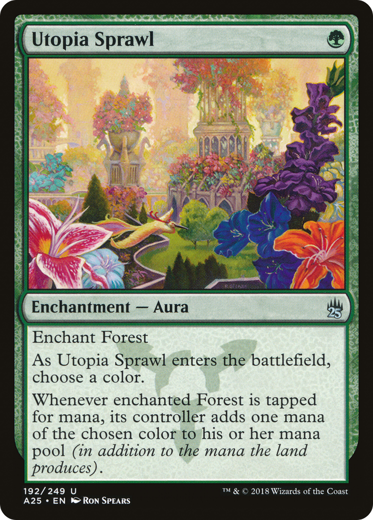 Utopia Sprawl (A25-192) - Masters 25 Foil - Premium MTG Single from Wizards of the Coast - Just $0.76! Shop now at Game Crave Tournament Store