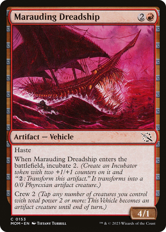 Marauding Dreadship (MOM-153) - March of the Machine - Premium MTG Single from Wizards of the Coast - Just $0.08! Shop now at Game Crave Tournament Store