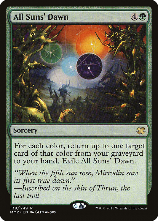 All Suns' Dawn (MM2-138) - Modern Masters 2015 Foil - Premium MTG Single from Wizards of the Coast - Just $0.24! Shop now at Game Crave Tournament Store