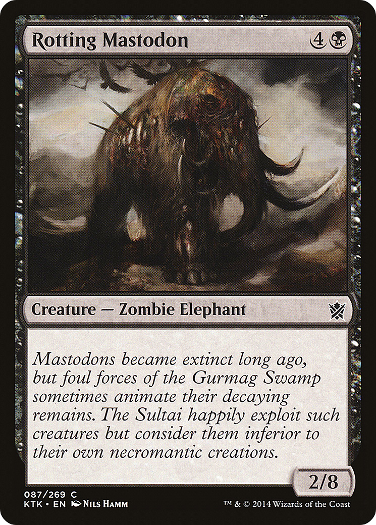 Rotting Mastodon (KTK-087) - Khans of Tarkir - Premium MTG Single from Wizards of the Coast - Just $0.25! Shop now at Game Crave Tournament Store