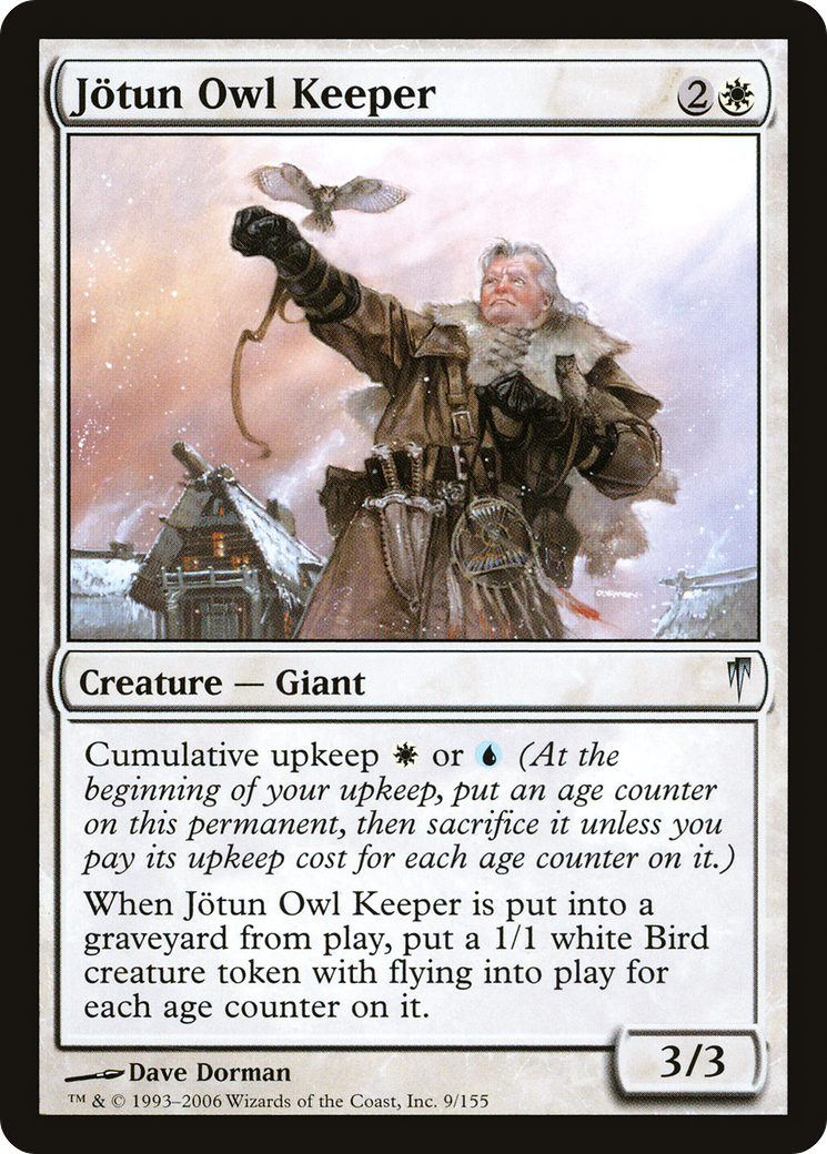 Jötun Owl Keeper (CSP-009) - Coldsnap - Premium MTG Single from Wizards of the Coast - Just $0.08! Shop now at Game Crave Tournament Store