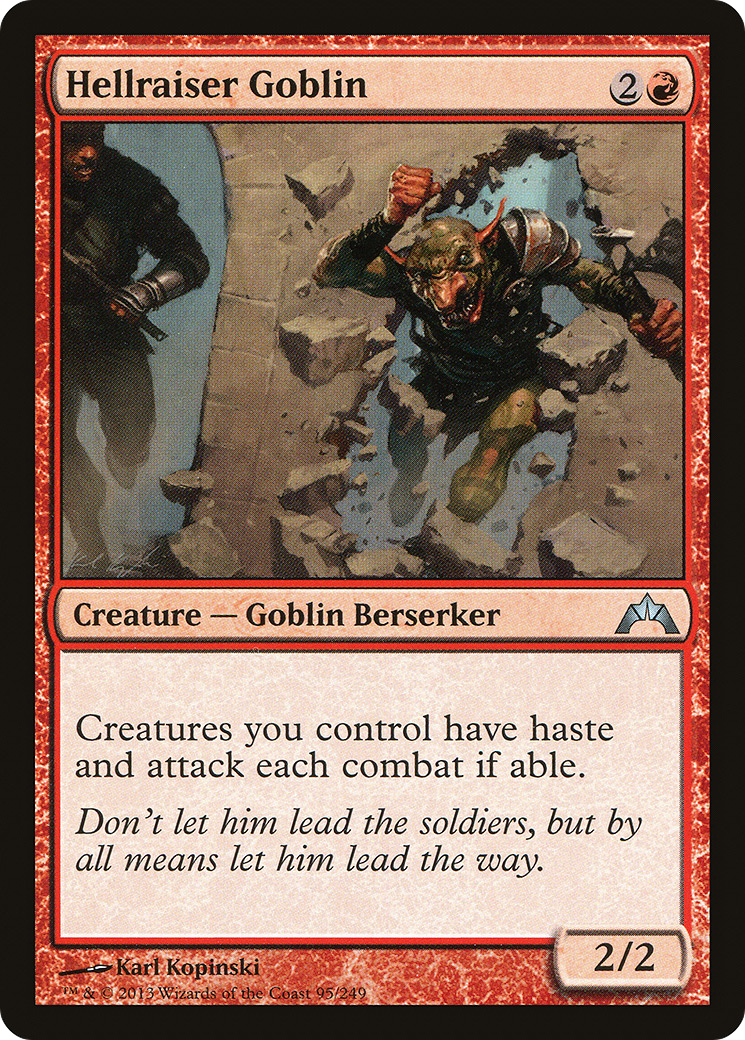 Hellraiser Goblin (GTC-095) - Gatecrash Foil - Premium MTG Single from Wizards of the Coast - Just $0.17! Shop now at Game Crave Tournament Store