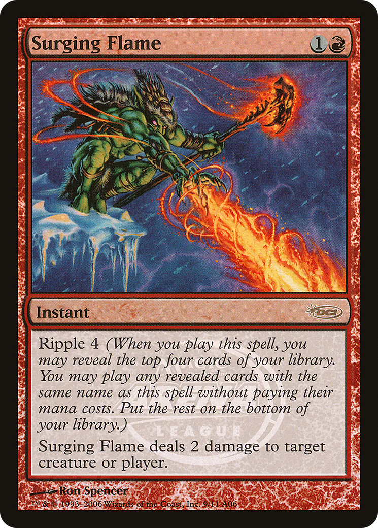 Surging Flame (PAL06-009) - Arena League 2006 Foil - Premium MTG Single from Wizards of the Coast - Just $0.22! Shop now at Game Crave Tournament Store