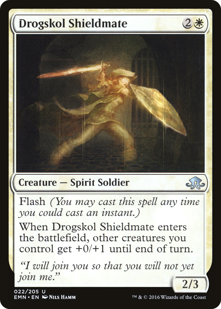 Drogskol Shieldmate (EMN-022) - Eldritch Moon - Premium MTG Single from Wizards of the Coast - Just $0.08! Shop now at Game Crave Tournament Store