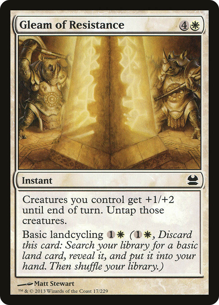 Gleam of Resistance (MMA-017) - Modern Masters - Premium MTG Single from Wizards of the Coast - Just $0.08! Shop now at Game Crave Tournament Store