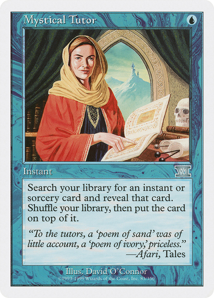Mystical Tutor (6ED-083) - Classic Sixth Edition - Premium MTG Single from Wizards of the Coast - Just $2.92! Shop now at Game Crave Tournament Store