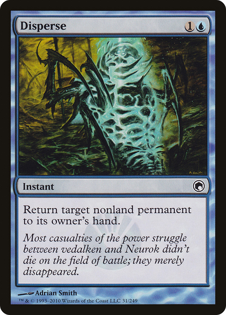 Disperse (SOM-031) - Scars of Mirrodin Foil - Premium MTG Single from Wizards of the Coast - Just $0.08! Shop now at Game Crave Tournament Store