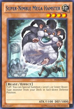 Super-Nimble Mega Hamster (Blue) (DL15-EN007) - Duelist League Promo Unlimited - Premium Yugioh Single from Konami - Just $8.72! Shop now at Game Crave Tournament Store