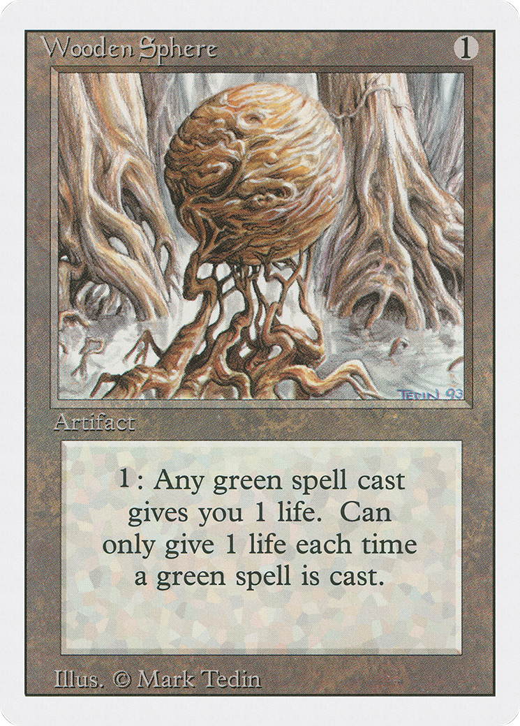 Wooden Sphere (3ED-281) - Revised Edition - Premium MTG Single from Wizards of the Coast - Just $0.25! Shop now at Game Crave Tournament Store