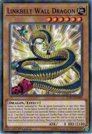 Linkbelt Wall Dragon (EXFO-EN006) - Extreme Force 1st Edition - Premium Yugioh Single from Konami - Just $0.25! Shop now at Game Crave Tournament Store