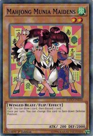 Mahjong Munia Maidens (EXFO-EN030) - Extreme Force 1st Edition - Premium Yugioh Single from Konami - Just $0.25! Shop now at Game Crave Tournament Store