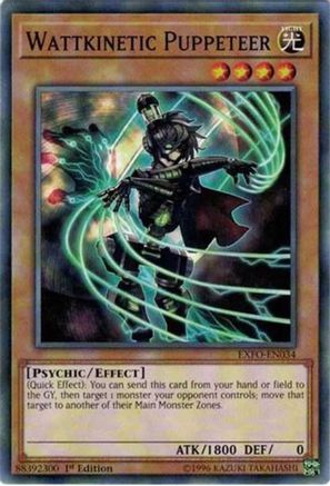 Wattkinetic Puppeteer (EXFO-EN034) - Extreme Force Unlimited - Premium Yugioh Single from Konami - Just $0.25! Shop now at Game Crave Tournament Store