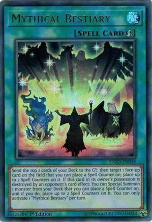 Mythical Bestiary (EXFO-EN058) - Extreme Force 1st Edition - Premium Yugioh Single from Konami - Just $0.09! Shop now at Game Crave Tournament Store