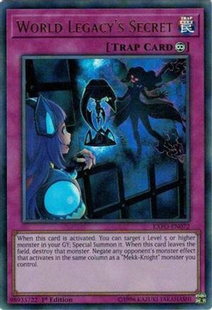 World Legacy's Secret (EXFO-EN072) - Extreme Force Unlimited - Premium Yugioh Single from Konami - Just $0.51! Shop now at Game Crave Tournament Store