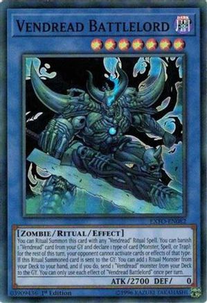 Vendread Battlelord (EXFO-EN082) - Extreme Force 1st Edition - Premium Yugioh Single from Konami - Just $0.29! Shop now at Game Crave Tournament Store