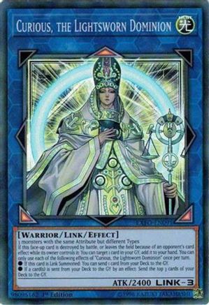 Curious, the Lightsworn Dominion (EXFO-EN091) - Extreme Force Unlimited - Premium Yugioh Single from Konami - Just $1.06! Shop now at Game Crave Tournament Store