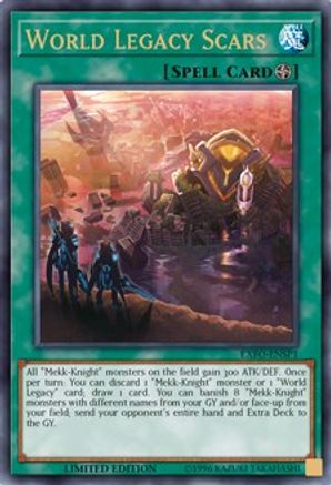 World Legacy Scars (EXFO-ENSP1) (EXFO-ENSP1) - Extreme Force Limited - Premium Yugioh Single from Konami - Just $0.26! Shop now at Game Crave Tournament Store