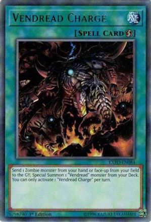 Vendread Charge (EXFO-EN084) - Extreme Force Unlimited - Premium Yugioh Single from Konami - Just $0.14! Shop now at Game Crave Tournament Store
