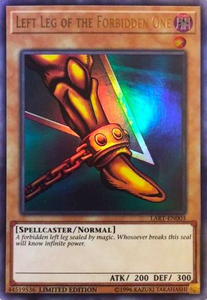 Left Leg of the Forbidden One (LART-EN003) - The Lost Art Promotion Limited - Premium Yugioh Single from Konami - Just $5.69! Shop now at Game Crave Tournament Store