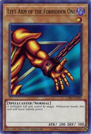Left Arm of the Forbidden One (LART-EN005) - The Lost Art Promotion Limited - Premium Yugioh Single from Konami - Just $12.91! Shop now at Game Crave Tournament Store