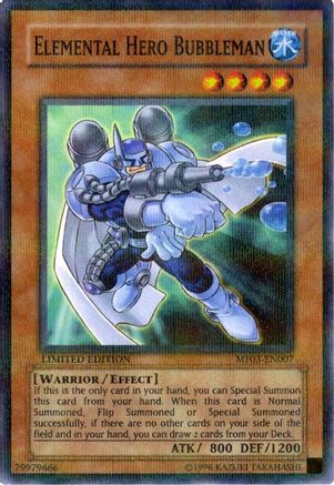 Elemental HERO Bubbleman (MF03-EN007) - Mattel Action Figure Promos: Series 3 Limited - Premium Yugioh Single from Konami - Just $141.12! Shop now at Game Crave Tournament Store