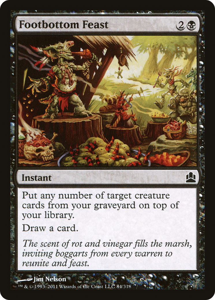 Footbottom Feast (CMD-084) - Commander 2011 - Premium MTG Single from Wizards of the Coast - Just $0.11! Shop now at Game Crave Tournament Store