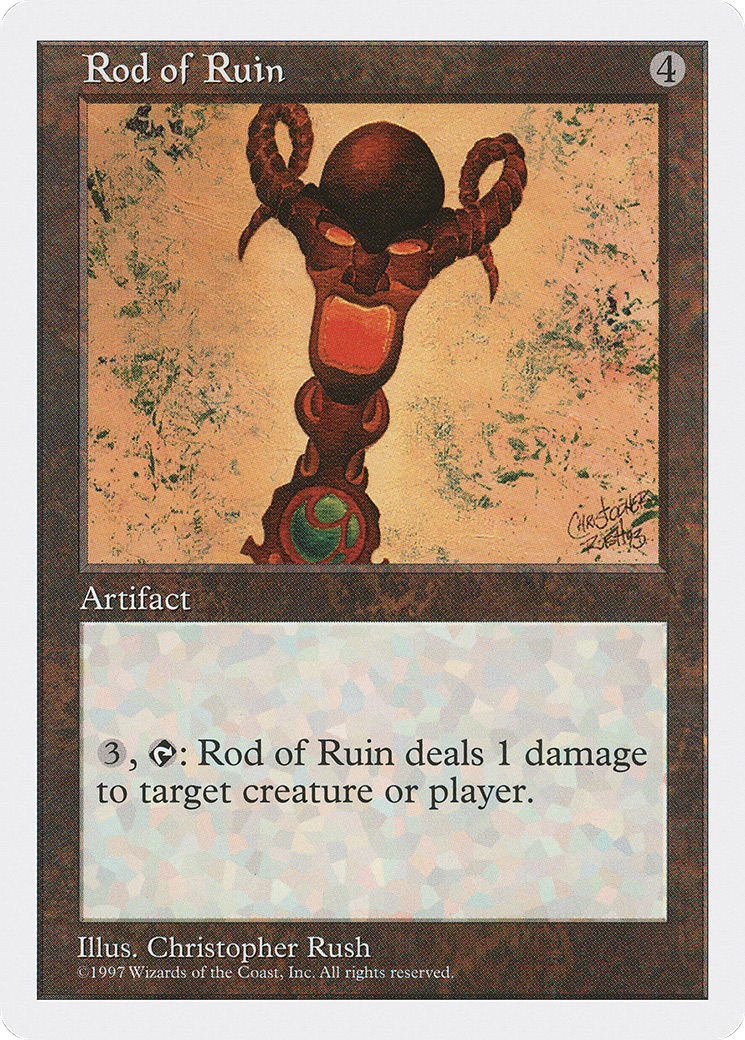 Rod of Ruin (5ED-396) - Fifth Edition - Premium MTG Single from Wizards of the Coast - Just $0.25! Shop now at Game Crave Tournament Store