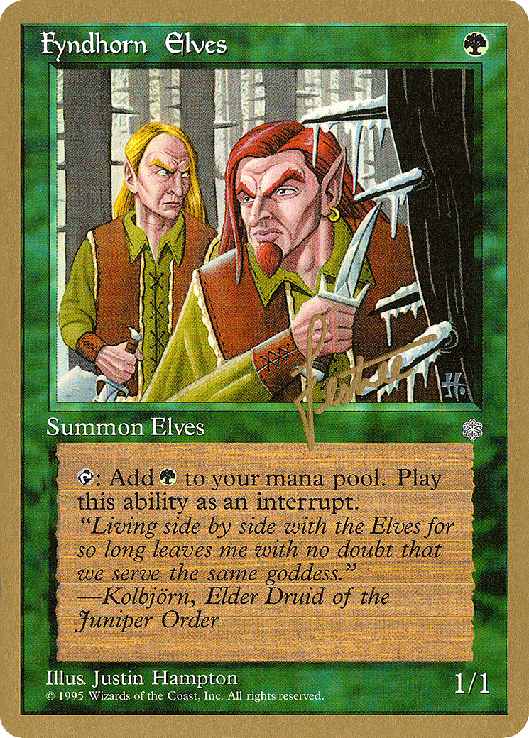 Fyndhorn Elves (PTC-BL244) - Pro Tour Collector Set - Premium MTG Single from Wizards of the Coast - Just $1.59! Shop now at Game Crave Tournament Store