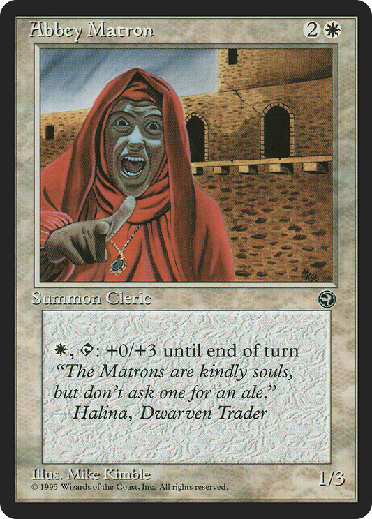 Abbey Matron (HML-02A) - Homelands - Premium MTG Single from Wizards of the Coast - Just $0.25! Shop now at Game Crave Tournament Store