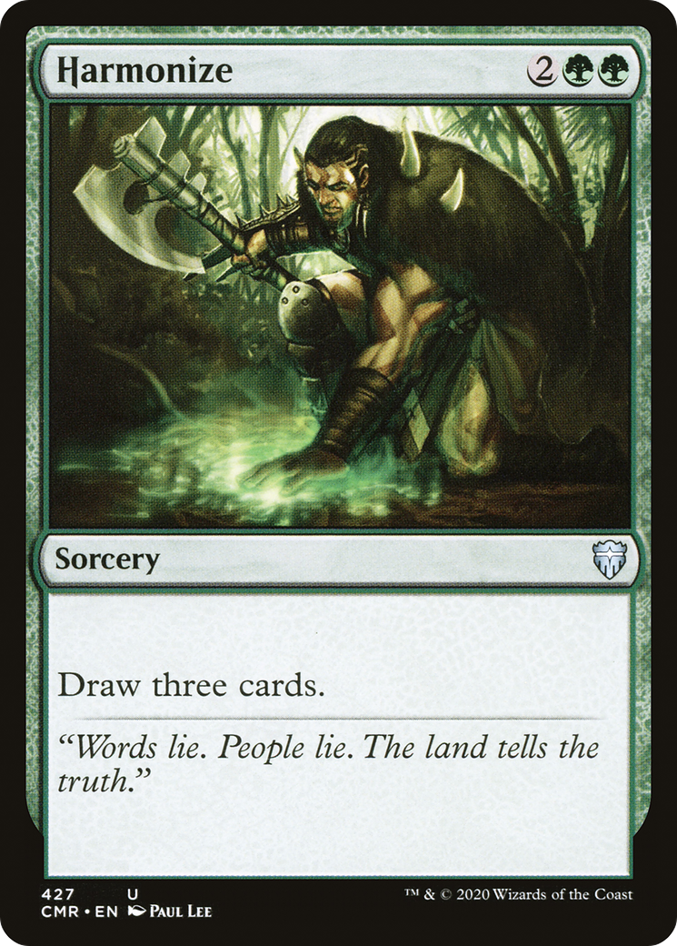 Harmonize (CMR-427) - Commander Legends - Premium MTG Single from Wizards of the Coast - Just $0.08! Shop now at Game Crave Tournament Store