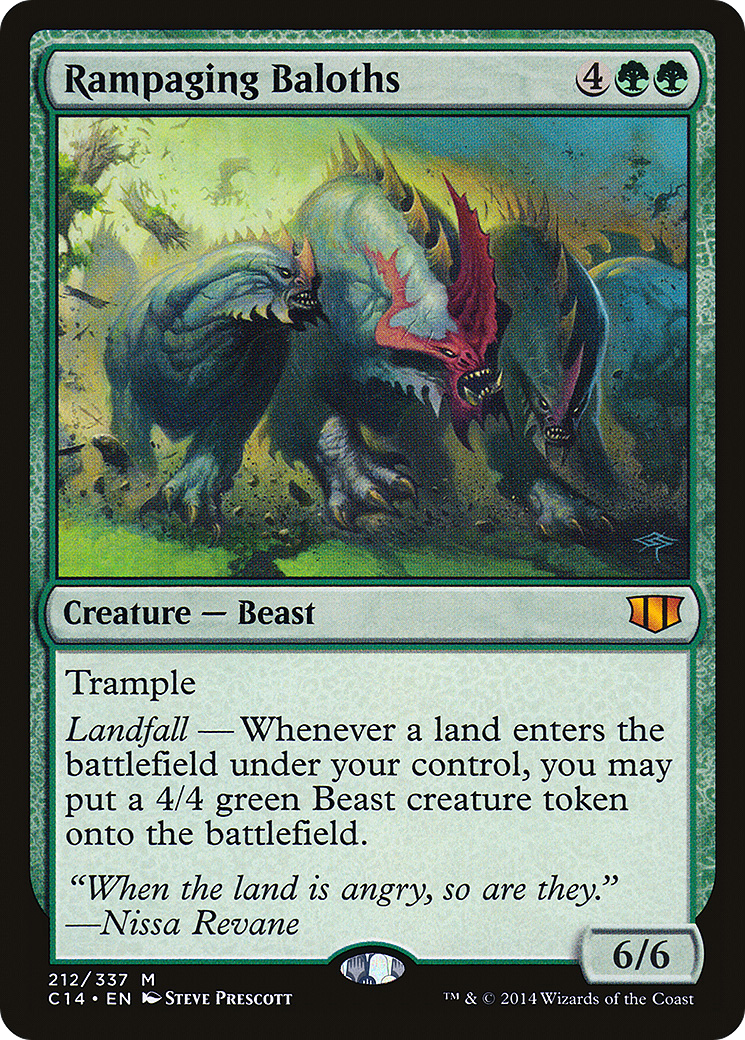 Rampaging Baloths (C14-212) - Commander 2014 - Premium MTG Single from Wizards of the Coast - Just $0.12! Shop now at Game Crave Tournament Store