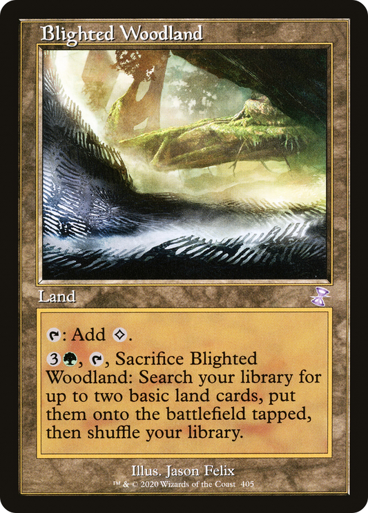 Blighted Woodland (TSR-405) - Time Spiral Remastered Foil - Premium MTG Single from Wizards of the Coast - Just $2.06! Shop now at Game Crave Tournament Store