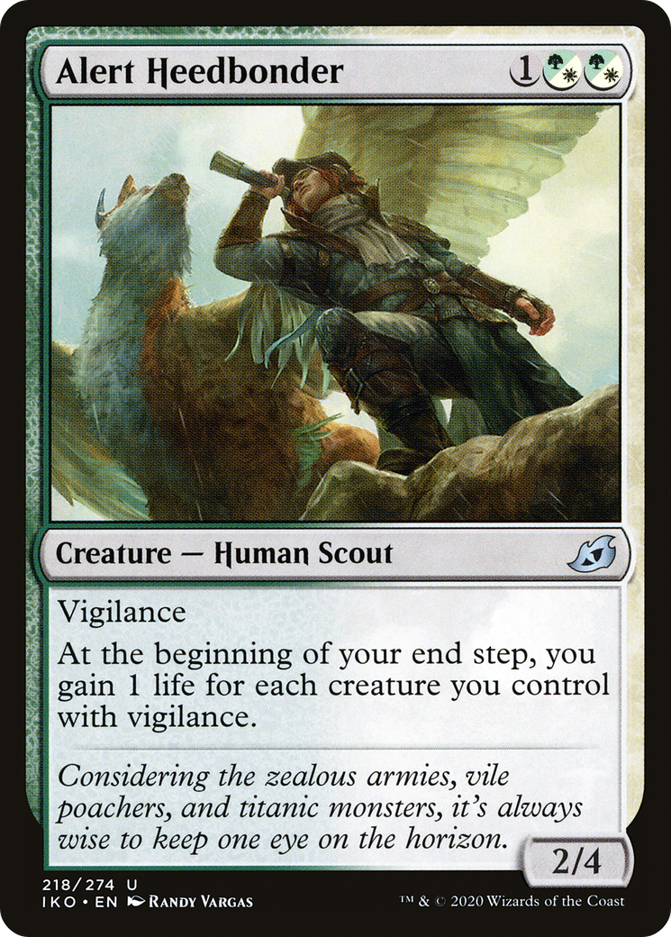 Alert Heedbonder (IKO-218) - Ikoria: Lair of Behemoths Foil - Premium MTG Single from Wizards of the Coast - Just $0.08! Shop now at Game Crave Tournament Store