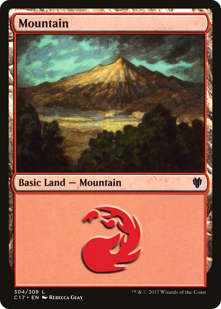 Mountain (C17-304) - Commander 2017 - Premium MTG Single from Wizards of the Coast - Just $0.08! Shop now at Game Crave Tournament Store