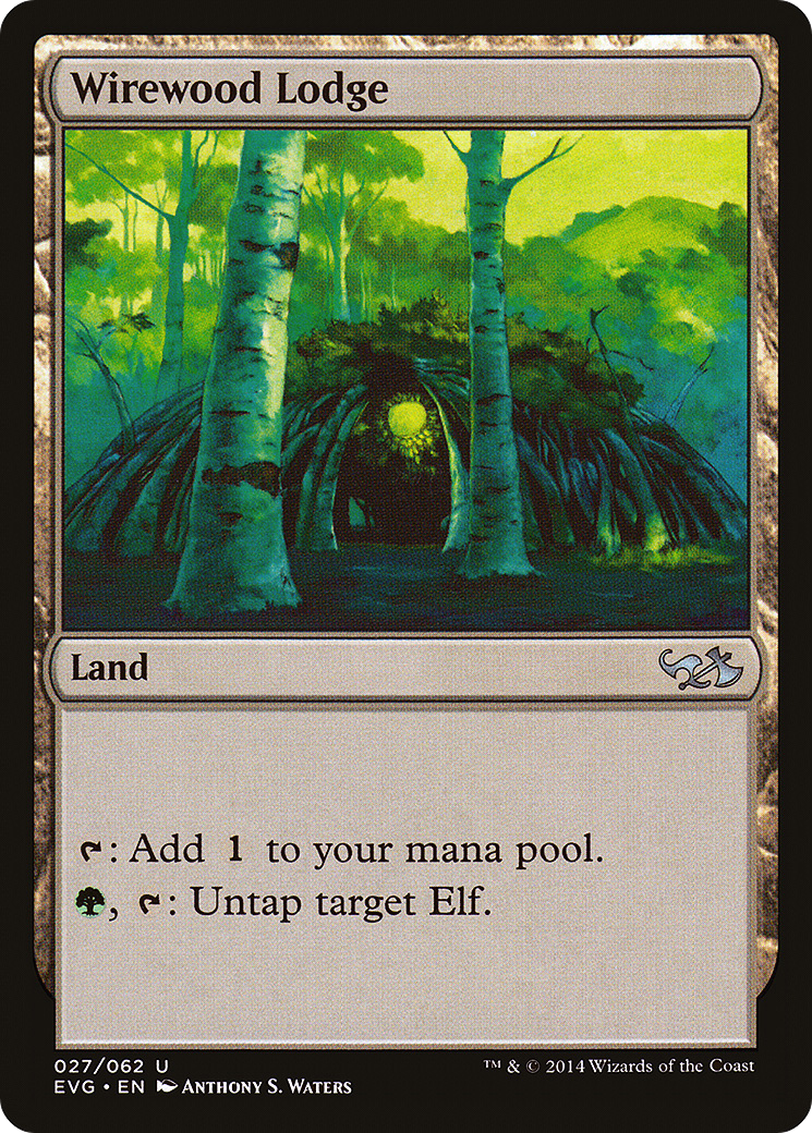 Wirewood Lodge (EVG-027) - Duel Decks Anthology: Elves vs. Goblins - Premium MTG Single from Wizards of the Coast - Just $1.50! Shop now at Game Crave Tournament Store