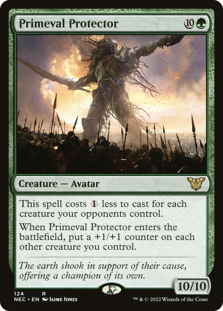Primeval Protector (NEC-124) - Neon Dynasty Commander - Premium MTG Single from Wizards of the Coast - Just $0.13! Shop now at Game Crave Tournament Store
