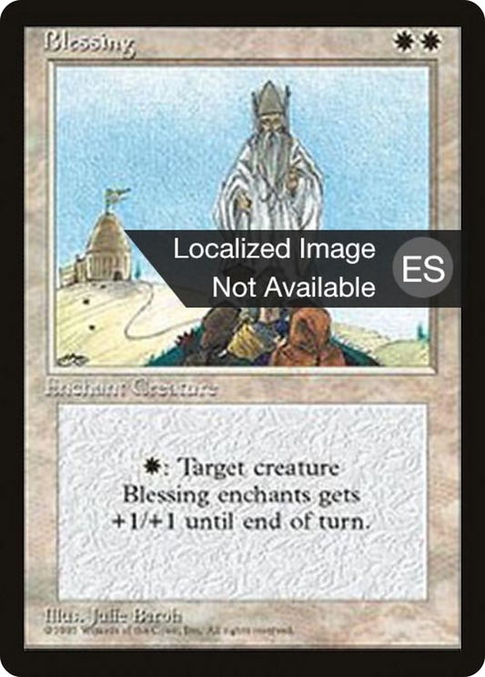 Blessing (4BB-009) - Fourth Edition Foreign Black Border - Premium MTG Single from Wizards of the Coast - Just $0! Shop now at Game Crave Tournament Store