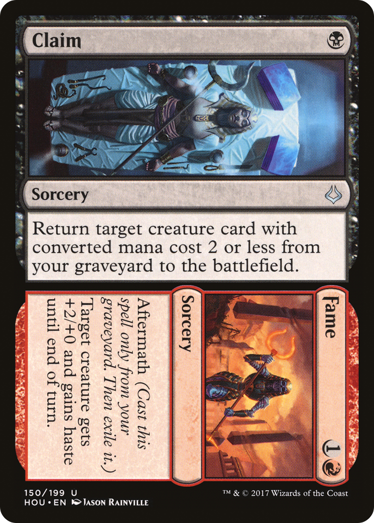 Claim // Fame (HOU-150) - Hour of Devastation Foil - Premium MTG Single from Wizards of the Coast - Just $0.22! Shop now at Game Crave Tournament Store