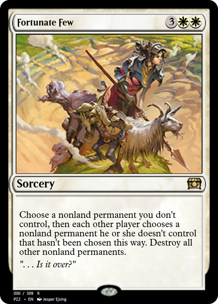 Fortunate Few (PZ2-65673) - Treasure Chest - Premium MTG Single from Wizards of the Coast - Just $0! Shop now at Game Crave Tournament Store